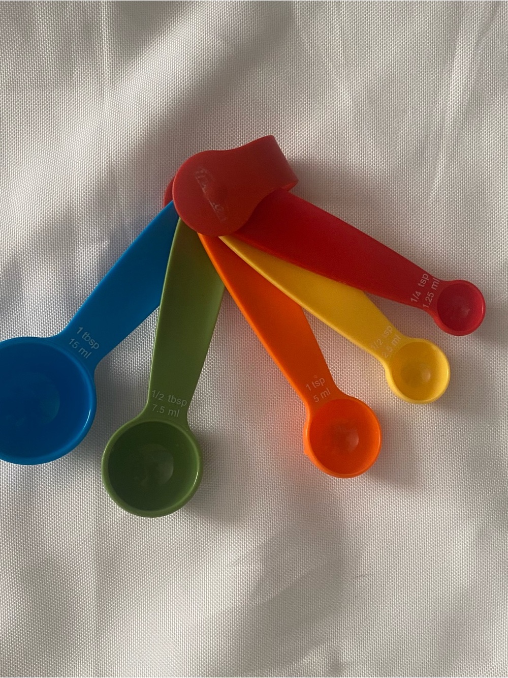 Oxo Multicolor Nesting Measuring Spoons - Blue, Green, Orange, Yellow, Red